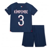 Paris Saint-Germain Presnel Kimpembe #3 Replica Home Minikit 2023-24 Short Sleeve (+ pants)